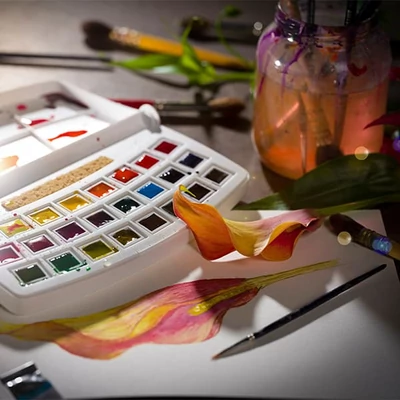 Set de Culori acuarelă  Talens Van Gogh - 24 buc, Selecție Botanica