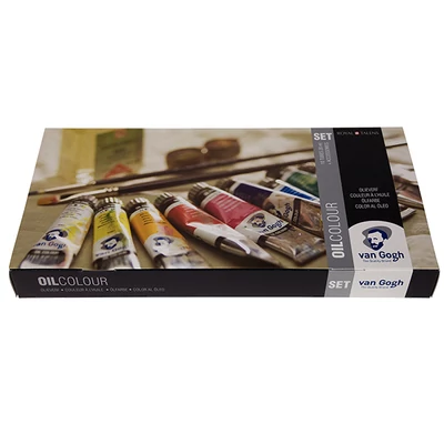 Talens Van Gogh set pictură în ulei - 10x20 ml + accesorii