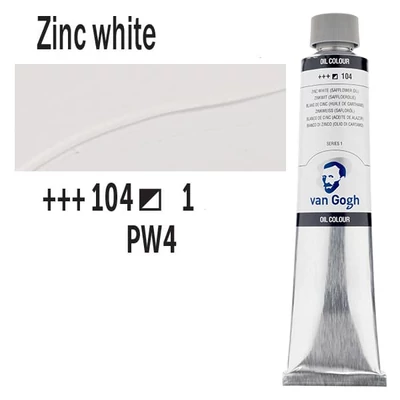 Talens Van Gogh Culori ulei, 200 ml - 104, zinc white