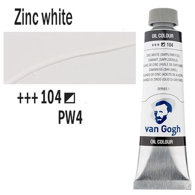 Talens Van Gogh Culori ulei, 40 ml - 104, zinc white