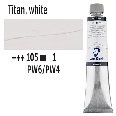 Talens Van Gogh Culori ulei, 200 ml - 105, titanium white