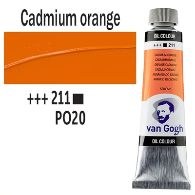 Talens Van Gogh Culori ulei, 40 ml - 211, cadmium orange