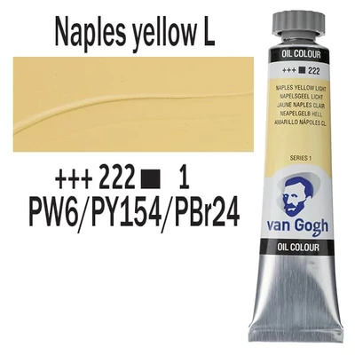 Talens Van Gogh Culori ulei, 20 ml - 222, naples yellow light