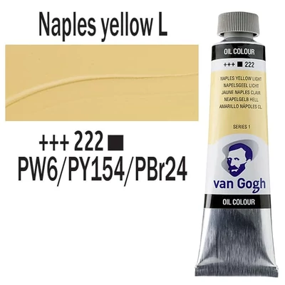 Talens Van Gogh Culori ulei, 40 ml - 222, naples yellow light