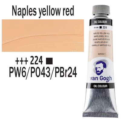 Talens Van Gogh Culori ulei, 40 ml - 224, naples yellow red