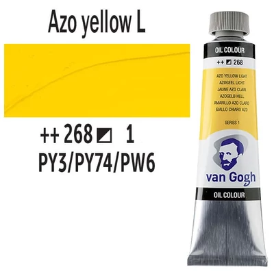 Talens Van Gogh Culori ulei, 40 ml - 268, azo yellow light