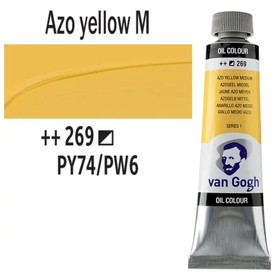 Talens Van Gogh Culori ulei, 40 ml - 269, azo yellow medium