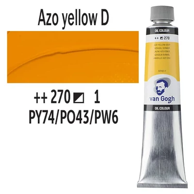 Talens Van Gogh Culori ulei, 200 ml - 270, azo yellow deep