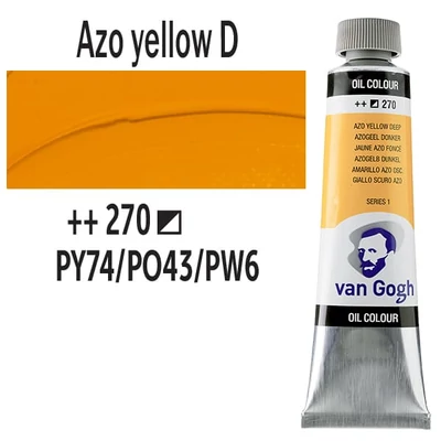 Talens Van Gogh Culori ulei, 40 ml - 270, azo yellow deep