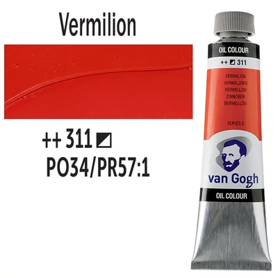 Talens Van Gogh Culori ulei, 40 ml - 311, vermilion