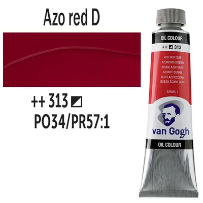 Talens Van Gogh Culori ulei, 40 ml - 313, azo red deep