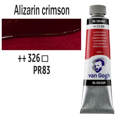 Talens Van Gogh Culori ulei, 40 ml - 326, alizarin crimson