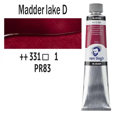 Talens Van Gogh Culori ulei, 200 ml - 331, madder lake deep