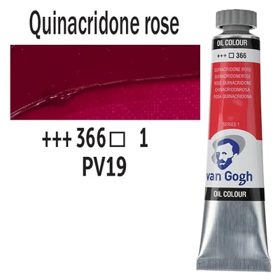 Talens Van Gogh Culori ulei, 20 ml - 366, quinacridone rose