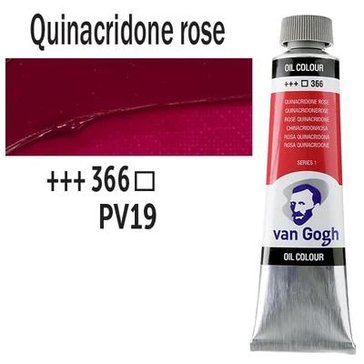 Talens Van Gogh Culori ulei, 40 ml - 366, quinacridone rose (primary)