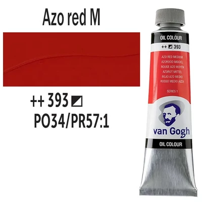 Talens Van Gogh Culori ulei, 40 ml - 393, azo red medium