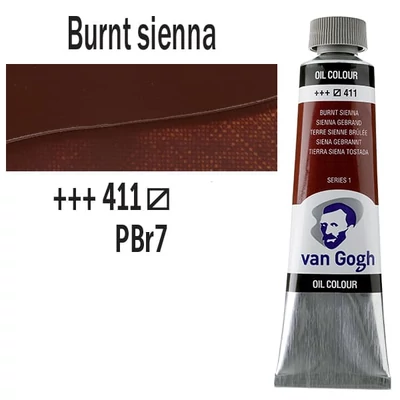 Talens Van Gogh Culori ulei, 40 ml - 411, burnt sienna