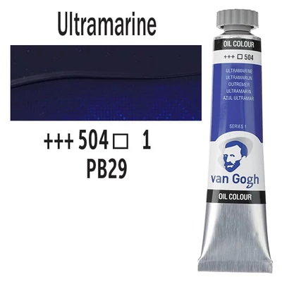 Talens Van Gogh Culori ulei, 20 ml - 504, ultramarine