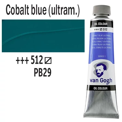 Talens Van Gogh Culori ulei, 40 ml - 512, cobalt blue (ultramarine)