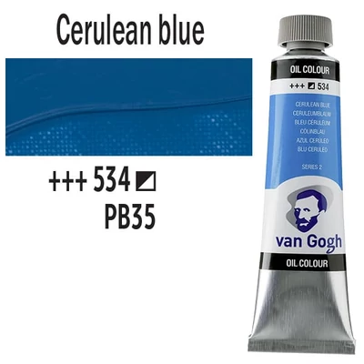 Talens Van Gogh Culori ulei, 40 ml - 534, cerulean blue