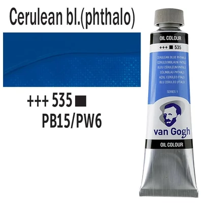 Talens Van Gogh Culori ulei, 40 ml - 535, cerulean blue (phthalo)