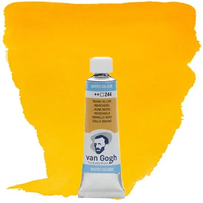 Culori acuarelă Talens Van Gogh în tub, 10 ml - 244, indian yellow