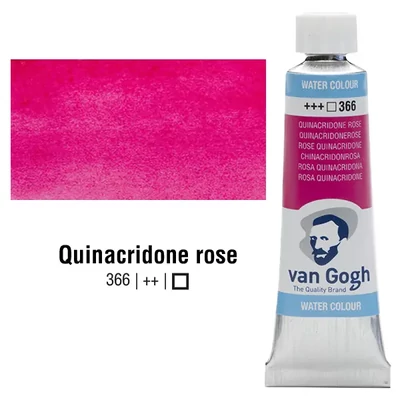 Culori acuarelă Talens Van Gogh în tub 10 ml - 366, quinacridone rose