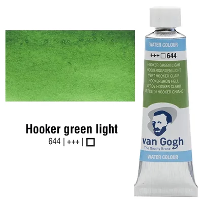 Culori acuarelă Talens Van Gogh în tub 10 ml - 644, hooker green light