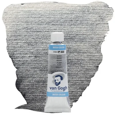 Culori acuarelă Talens Van Gogh în tub, 10 ml - 800, silver