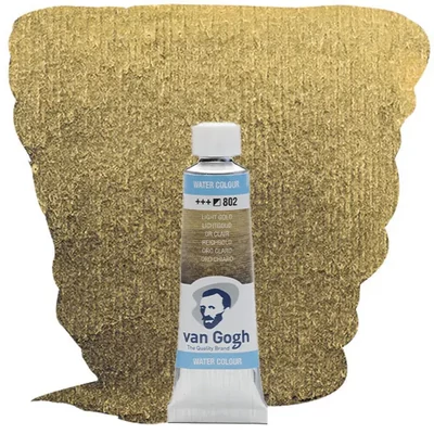 Culori acuarelă Talens Van Gogh în tub, 10 ml - 802, light gold