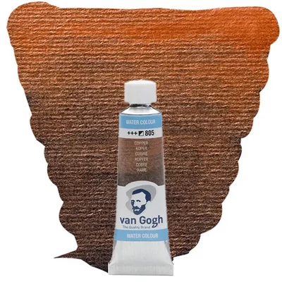 Culori acuarelă Talens Van Gogh în tub, 10 ml - 805, copper