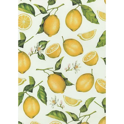 Hârtie de decoupage Tassotti - lămâie