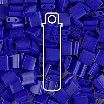 Miyuki Tila mărgea japoneză din sticlă cu două găuri - Opaque Cobalt