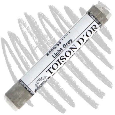Cretă pastel uscat Toison d'Or 8550 extra soft - 35, light grey