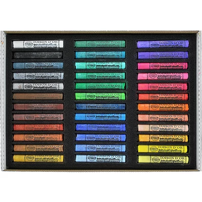 Set crete pastel uscat  Toison d'Or 8550 extra soft  - 36 buc