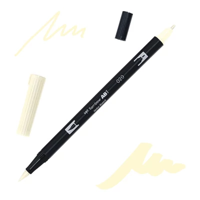Tombow abt dual brush pen marker cu două vârfuri   - 020, peach