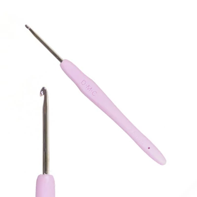Croșetă ergonomică cu mâner din silicon, DMC - 2,5 mm