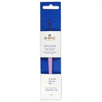 Croșetă ergonomică cu mâner din silicon, DMC - 2,5 mm