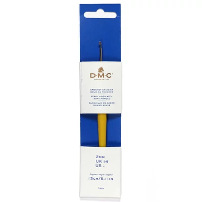 Croșetă ergonomică cu mâner din silicon DMC - 2 mm