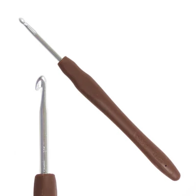 Croșetă ergonomică cu mâner din silicon, DMC - 4,5 mm