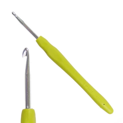 Croșetă ergonomică cu mâner din silicon, DMC - 5 mm