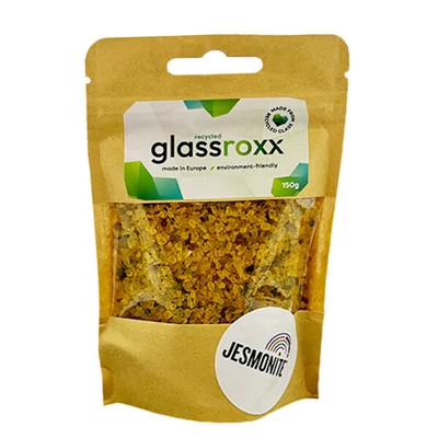 Granule de sticlă Jesmonite GlassRoxx, 150 g - sunny yellow