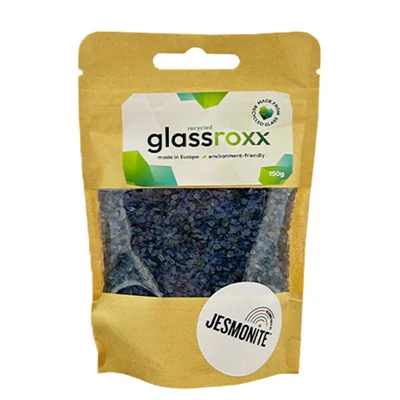Granule de sticlă Jesmonite GlassRoxx, 150 g - gentian blue