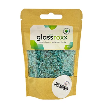Granule de sticlă Jesmonite GlassRoxx, 150 g - turquoise