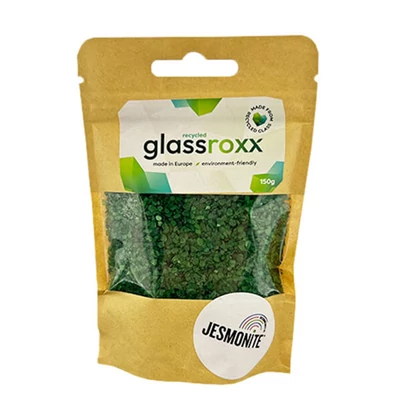Granule de sticlă Jesmonite GlassRoxx, 150 g - foliage green