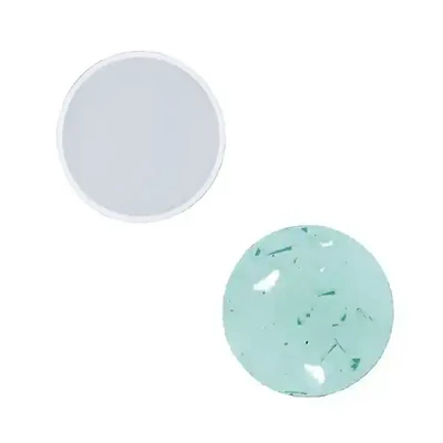 Matriță Jesmonite din silicon pentru răsină acrilică și sintetică - rotund, suport pentru lumânări, 6 cm