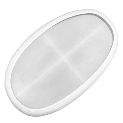 Matriță din silicon Jesmonite pentru răsină acrilică și sintetică - șaibă cu ramă oval, 19,4x11,8 cm