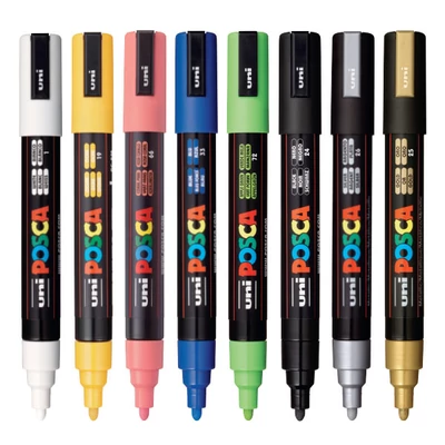 UNI POSCA PC-5M marker 1,8-2,5 mm - culori diverse