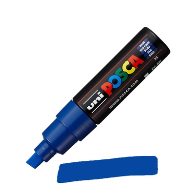 UNI POSCA PC-8K marker, 8 mm - 33, albastru