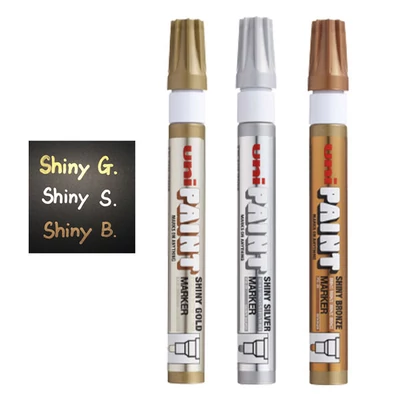 UNI Paint PX-20 marker lac lucios, bază de ulei - aur, 2,2- 2,8 mm